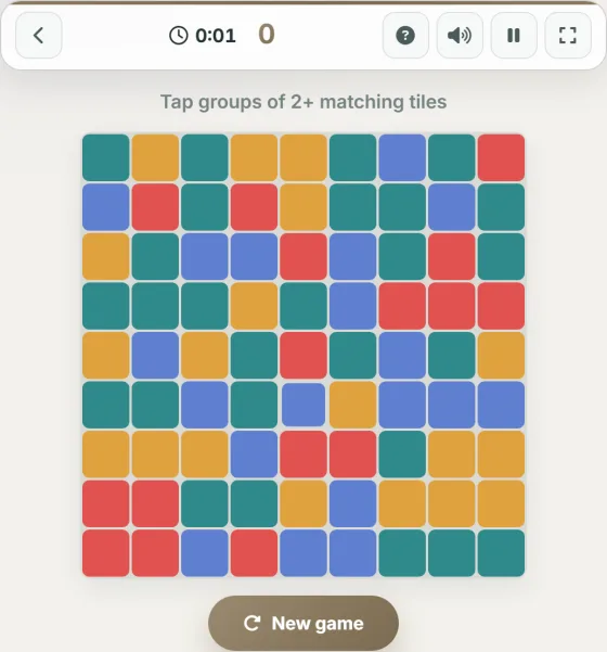 Calm Tiles — live gameplay