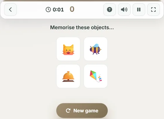Daily Recall — live gameplay