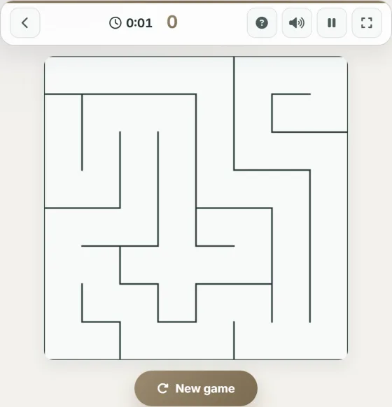 Gentle Maze — live gameplay