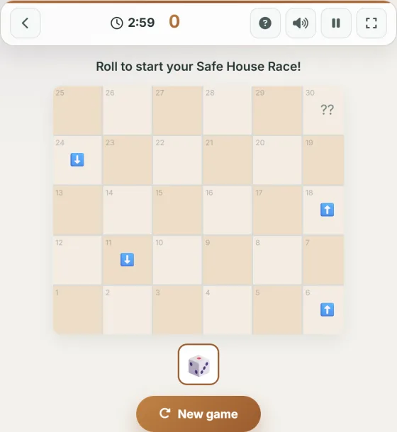 Safe House Race — live gameplay